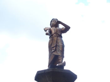 Low angle view of statue