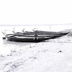 Boats in sea