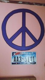 Close-up of object on wall