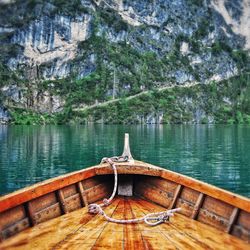 Scenic view of calm lake