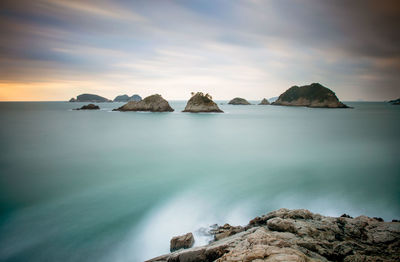 Scenic view of sea against sky