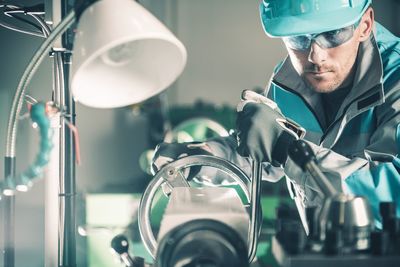 Man working in factory