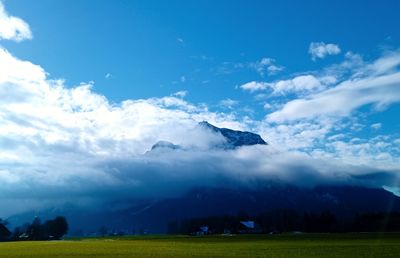 A view of the watzman mountain from salzburg, austria.