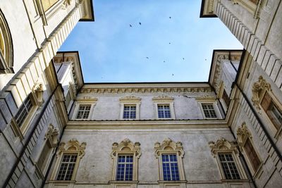 Low angle view of building against sky