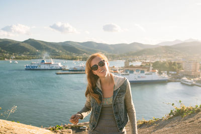 Woman looking at sea