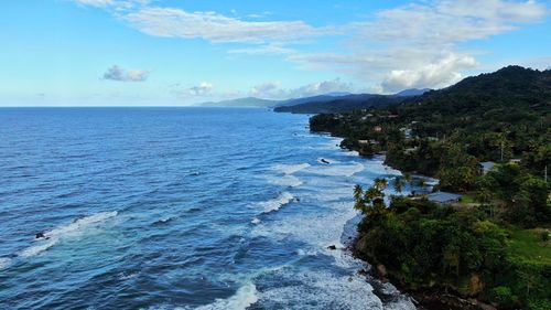 Scenic view of sea against sky