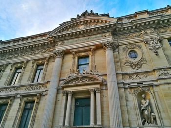 Low angle view of historical building