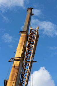 Low angle view of crane