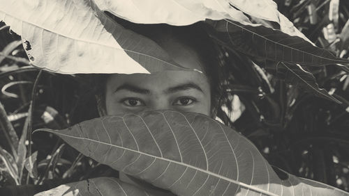 Close-up portrait of boy