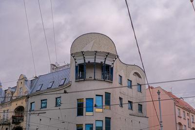 Low angle view of building against sky