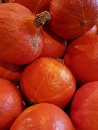 Full frame shot of oranges at market