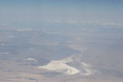 Aerial view of landscape against sky