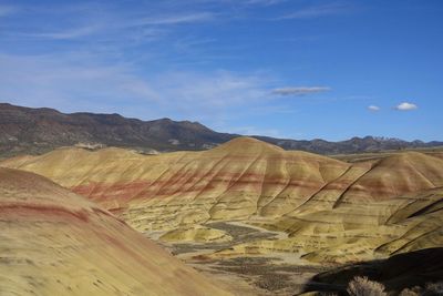 Scenic view of desert against sky