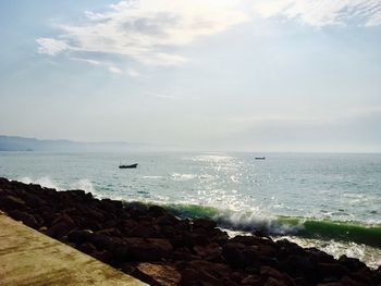 Scenic view of sea against sky