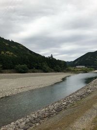Scenic view of river against sky