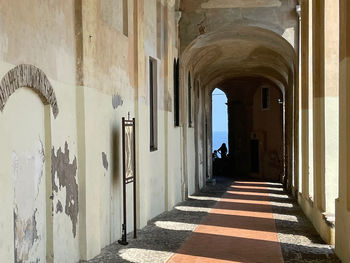 Corridor of historic building