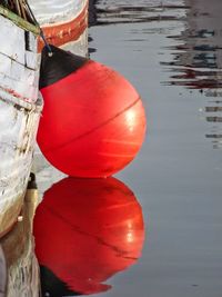 Woman standing in water