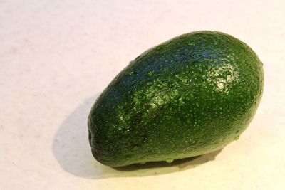 Close-up of lemon on table