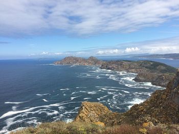 Scenic view of sea against sky