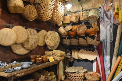 Various vegetables for sale in market stall
