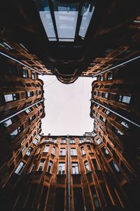 Low angle view of modern building