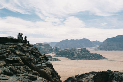 Scenic view of rocky mountains against sky