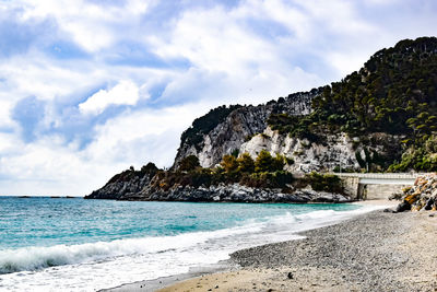 Scenic view of sea against sky