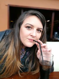 Young woman looking away