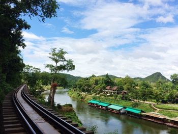 Scenic view of river against sky