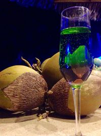 Close-up of drink on table