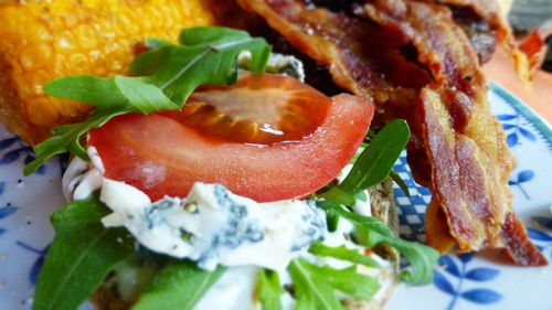 Close-up of salad in plate