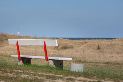 Empty grassy field