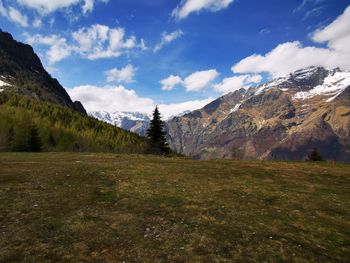 Scenic view of landscape against sky