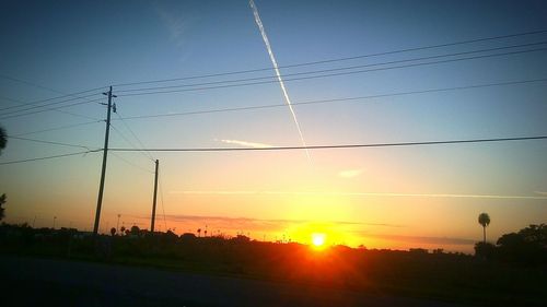 Scenic view of sunset against sky