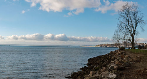 Scenic view of sea against sky