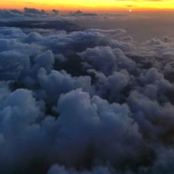 Low angle view of cloudy sky