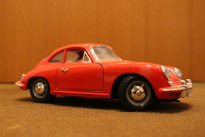 Close-up of toy car