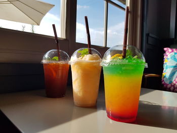 Close-up of drink on table
