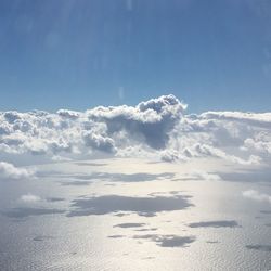 View of calm sea against clear sky