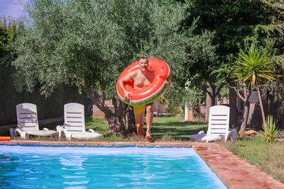 Scenic view of swimming pool