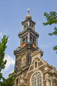 Low angle view of church against sky