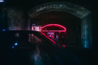 View of car on road in city