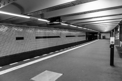 Railroad station platform