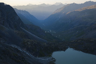 Snowbird lake and bartholf creek, talkeetna mountains, alaska