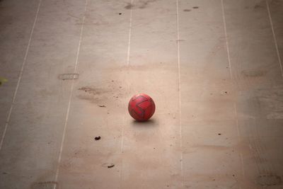 High angle view of basketball hoop
