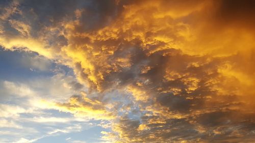 Low angle view of dramatic sky