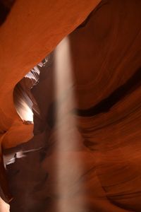 Low angle view of antelope canyon