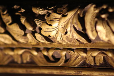 Close-up of sculpture