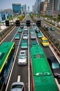 Traffic on city street