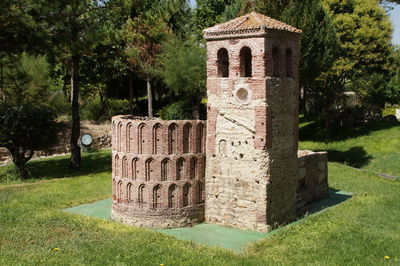 Built structure with trees in background